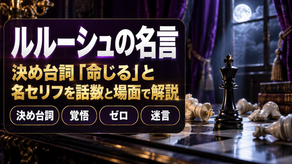 ルルーシュの名言