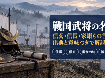 戦国武将の名言